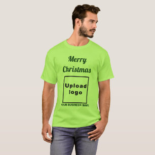 Camiseta Boas-vindas de Natal em T-Shirt Verde limão