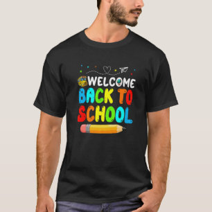 Camiseta Boas-vindas de volta à equipe de esquadra escolar