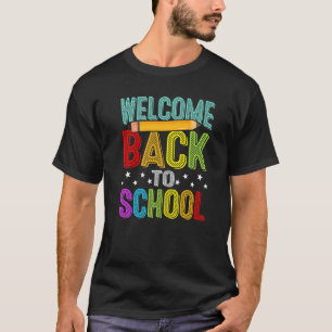 Camiseta Boas-vindas de volta à escola no primeiro dia