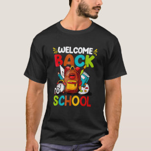 Camiseta Boas-vindas de Volta às Aulas Para Professores e C