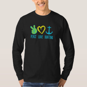 Camiseta Boat Captura Tema do Barco do Amor pela Paz