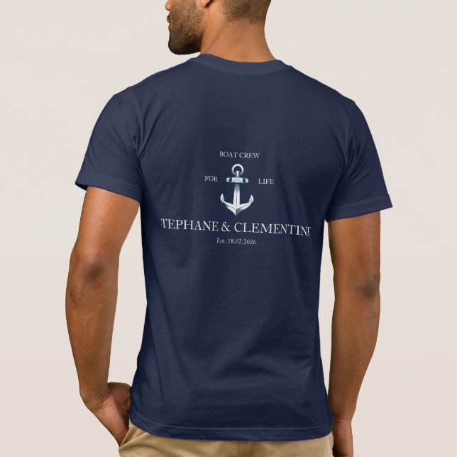 Camiseta Boat crew for life (Verso)