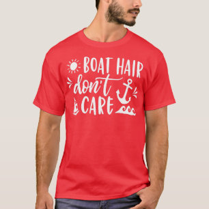 Camiseta Boat Hair Dont Care Barco Cruise Homens De Verão