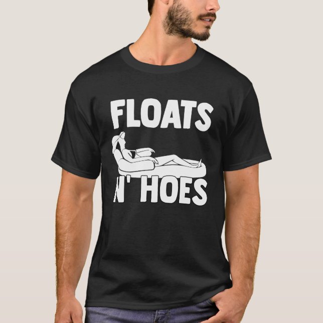 Camiseta Boat Trip Float Tubing River Floats n'Hoes (Frente)