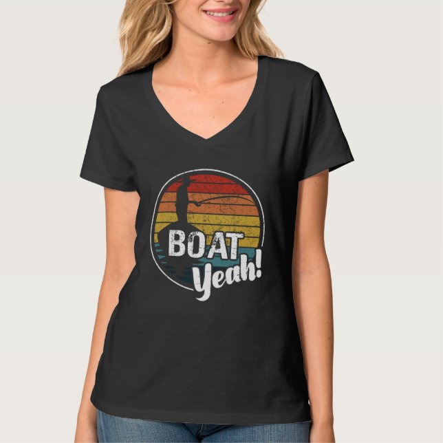 Camiseta BOAT YEAH Retro Sailing  Vintage Clothing (Frente)