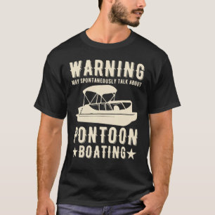 Camiseta boater Pontoon Capitão Barco Pai Barco a Motor