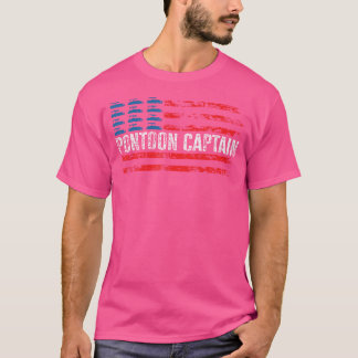 Camiseta Boating Pontoon Captain 4Th Of July Pontoon Boat