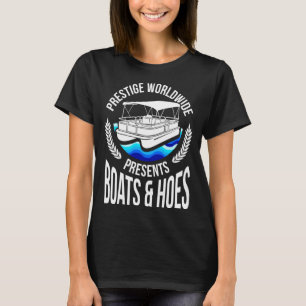 Camiseta Boats and Hoes Engraçados Festa De Humor Adulto Gi