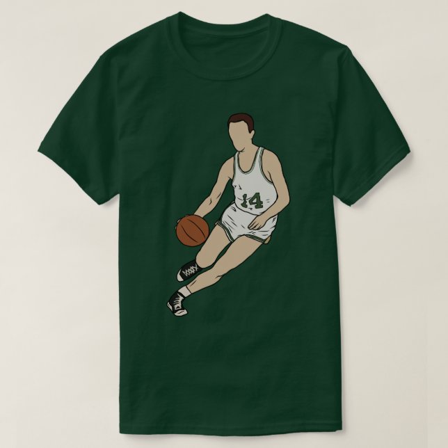Camiseta Bob Cousy Dribbling (Frente do Design)