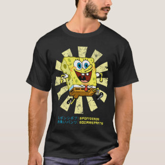 Camiseta Bob Esponja Retro Japonês