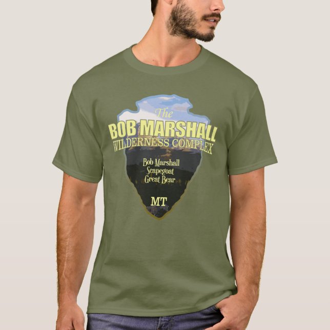 Camiseta Bob Marshall Wilderness Complex (flecha) (Frente)