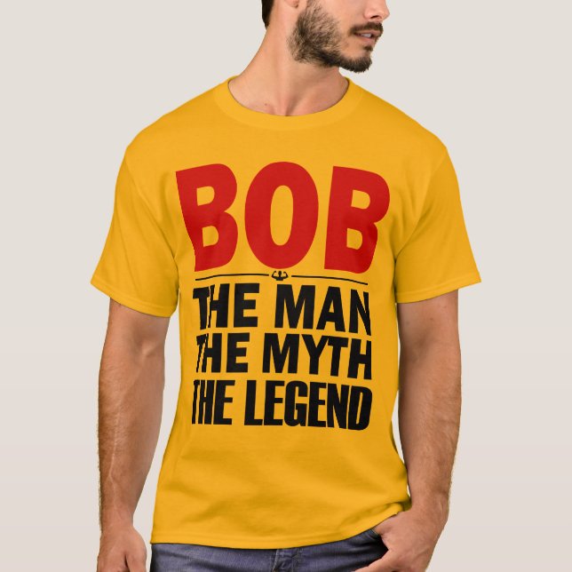 Camiseta bob o homem o mito a lenda (Frente)