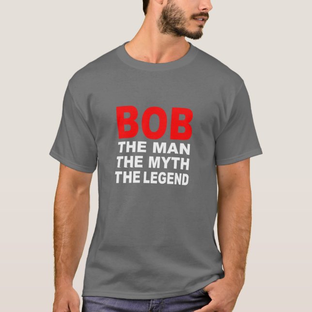 Camiseta Bob o t-shirt do homem (Frente)