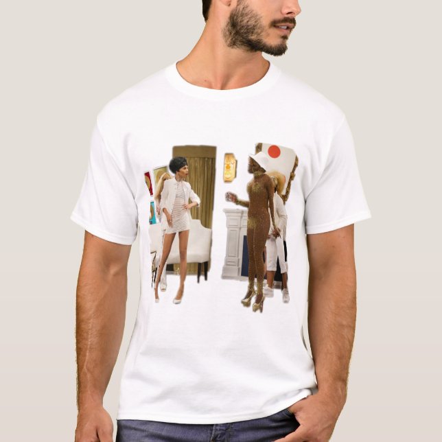 Camiseta Bob The Drag Queen - Partido A$$ Branco (Frente)