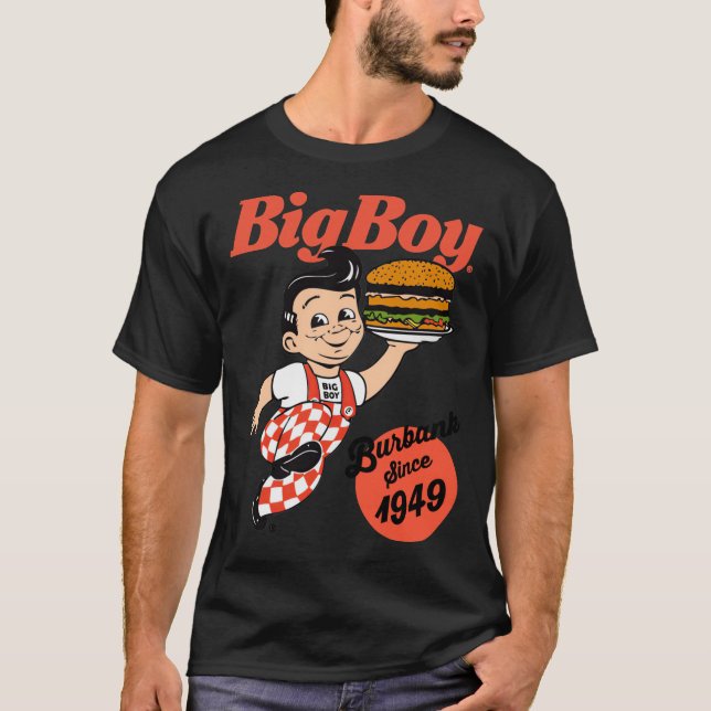 Camiseta Bob&x27;s Big Boy Burger Burbank Since 1949 Classi (Frente)