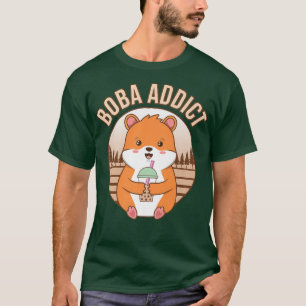 Camiseta Boba Addict Bubble Kawaii Tea Graphic Premium