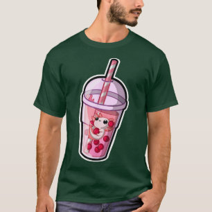 Camiseta Boba Axolotl Kawaii Axolotl Lover Bubble Tea Japão