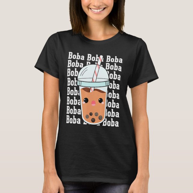 Camiseta Boba Boba Boba  Bubble Tea Costumes Bubble Tea (Frente)