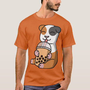 Camiseta Boba Bubble Milk Tea Guiné Pig Pet T-Shirt