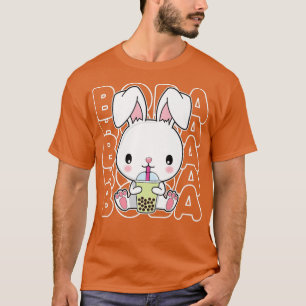 Camiseta Boba Bubble milk Tea Kawaii Rabbit Bunny para adol