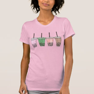Camiseta Boba Bubble Tapioca Pearl Leite Tea Bebe Foodie