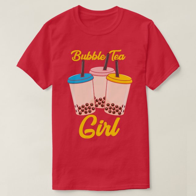 Camiseta Boba Bubble Tea Girl (Frente do Design)