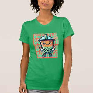 Camiseta Boba Bubble Tea Kawaii Cute Cartoon