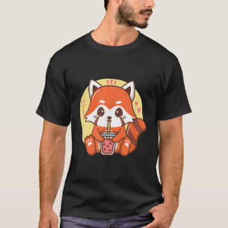 Camiseta Boba Bubble Tea Red Panda