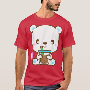Camiseta Boba Cute Bear Kawaii Aestic Bubble milk