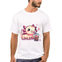 Boba de perfuração Axolotl perfeito com pixel