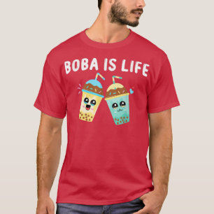 Camiseta Boba É A Vida Engraçada Kawaii Bolha Leite Chá