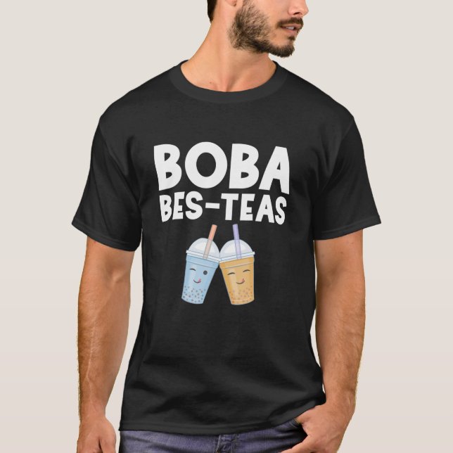 Camiseta Boba Girl Bes Teas Besties Bubble Tea Best Friles (Frente)