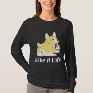 Camiseta Boba Is Life Corgi Bumbum Happy
