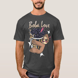 Camiseta Boba Love Anime Bubble Tea Sloth
