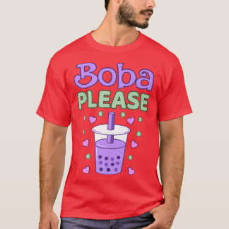 Camiseta Boba Por Favor Bubble Kawaii Tea Graphic Premium