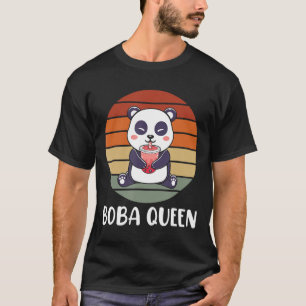 Camiseta Boba Queen Bubble Tea Japonês Panda Anime Ka