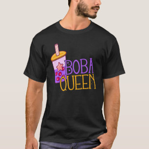 Camiseta Boba Queen Bubble Tea Retro Vintage milk Tea Kawai