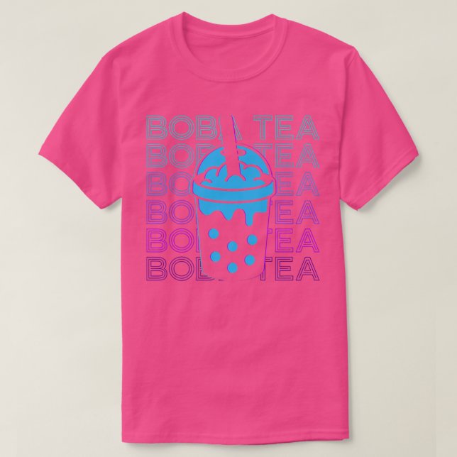 Camiseta Boba Tea Bubble Tea Milk Tea Retro Premium  (Frente do Design)