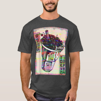 Camiseta Boba Tea Bubble Tea Tokyo Japão Vaporwave Aestheti