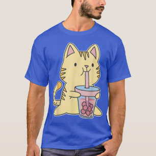 Camiseta Boba Tea Cat Japão Sweet Otaku Harajuku Neko Anime