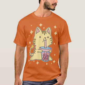 Camiseta Boba Tea Cat Japão Sweet Otaku Harajuku Neko Anime