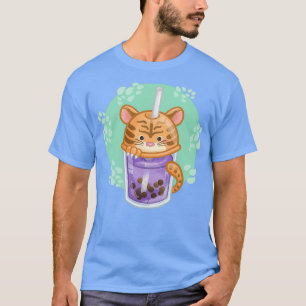 Camiseta Boba Tea Chinese Zodiac Sign Tiger Character