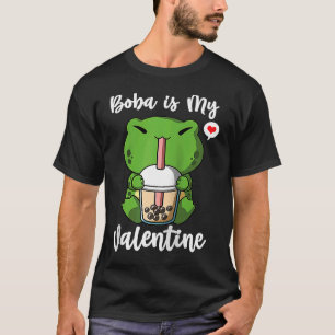 Camiseta Boba Tea é o meu Dia de os namorados Sapo