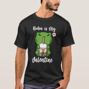 Camiseta Boba Tea é o meu Dia de os namorados Sapo