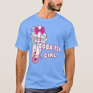 Camiseta Boba Tea Girl Milk Balls Bebidas