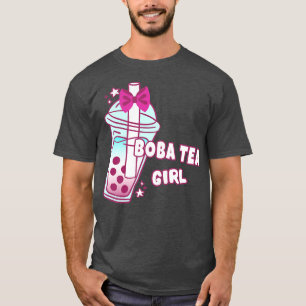Camiseta Boba Tea Girl Milk Balls Bebidas
