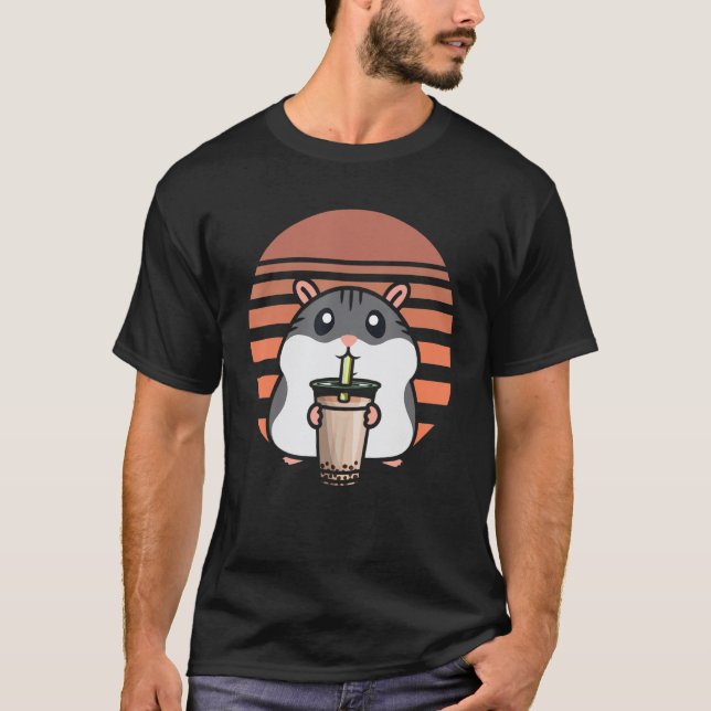 Camiseta Boba Tea Hamster Bubble Tea Fanatic Cute Ham (Frente)