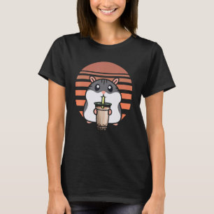 Camiseta Boba Tea Hamster Bubble Tea Fanatic Cute Hamster