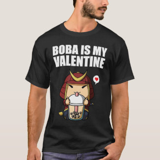Camiseta Boba Tea is My Valentine Samurai Anti Valentines D