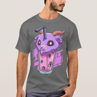 Camiseta Boba Tea Pastel Gótico Estilo - Kawaii Bubble Tee 